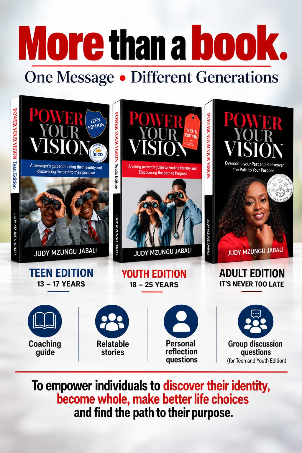 Power Your Vision book series by Judy Mzungu Jabali